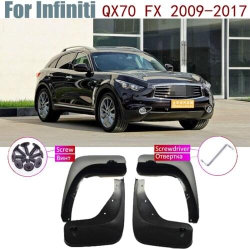 Fender Mud Guard Flap Splash Flaps Mudguard Accessories Car Mudflap For Infiniti QX70 FX Infiniti FX35 FX37 FX50 2017~2009 2016