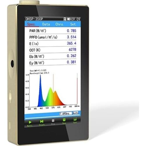 Brand New 350P Led Spectrometer Plant Lighting Analyzer PAR Meter for Greenhouse Gardening
