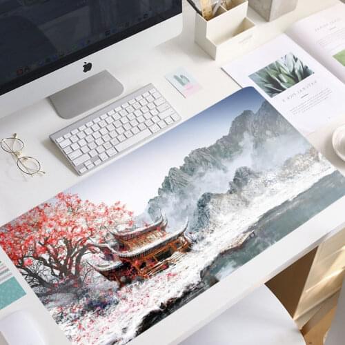 2021 XXL Great Wave Off Mouse Pad Art Large Overlock Edge Mat Rubber Speed PC Computer Gaming Mousepad Keyboard mouse pad gift