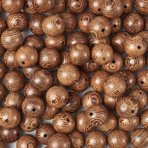 100pcs 12mm 15mm Natural Wood Beads Round Spacer Stripe Wooden Loose Beads Handwork for Bracelet Necklace DIY Jewelry Making