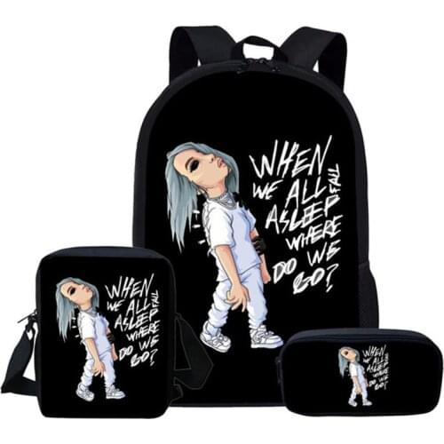 2020 New Fashion Women Backpacks Backpack Teenager Schoolbag Girls School Bags 3 Pcs/Set Fashion Mochila