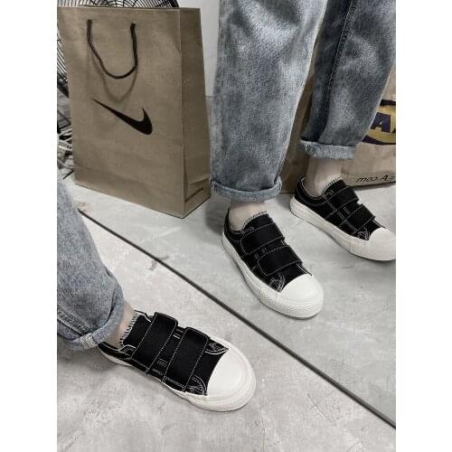 2021 spring and autumn new womens low-top canvas shoes wild simple retro Hong Kong style flat white shoes