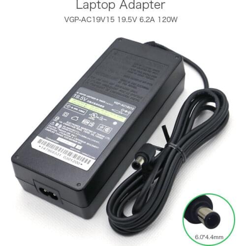 New Original 19.5V 6.2A 120W 6.0*4.4mm Power Adapter for SONY VGP-AC19V16 VPCF-132FX VGP-AC19V45 VGP-ACV46 VGP-AC19V15 Laptop
