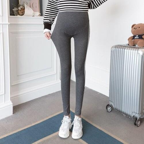 Maternity Belly Skinny Leggings for Pregnancy Women Pregnant Clothes Bottoms Cotton Printed Braces High Waist Stomach Lift Pants