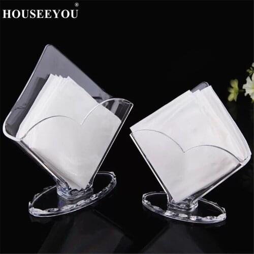 Napkin Holder Household Transparent Acrylic Box for Napkins Home Hotel Creative Acrylic Tissue Box Storage Rack