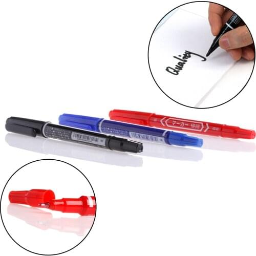Permanent Marker Doubled Headed Hook Line Fine/Thick Pen Ink Tool Waterproof Drop shipping