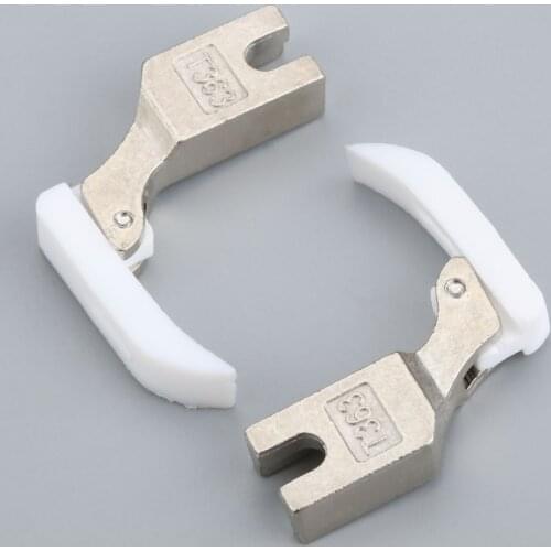 2Pcs T363 Flat Wagon Zipper Narrow Presser Foot Sewing Machine Presser Feet Toothpick Thin Plastic Presser Foot 37*33*7mm