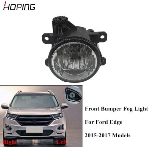 HOPING Left Right Front bumper Fog lamp Fog light with Halogen bulb For Ford Edge 2015 2016 2017 Front Foglight