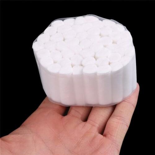50pcs/lot 10*38mm Disposable Dental Cotton Rolls Absorbent Medical High Absorbent Cotton Fibers Soft Rolls Dentist Supplies