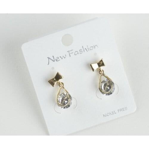 Drop Cubic Zirconia Earrings