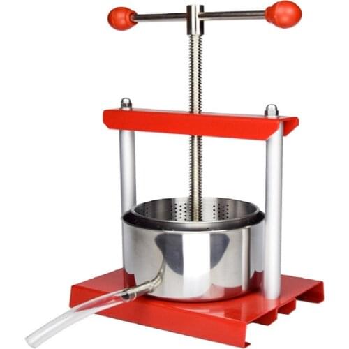 YUEWO 0.53/0.8/1.6 Gallon DIY Stainless Steel Squeezer Soft Fruit Wine Juice Press Cheese Making Press Tincture Press Herbal