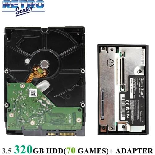 320GB 3.5" SATA HDD with ps2 70 Games Installed and Gamestar Network Adapter for PS2 Game Console