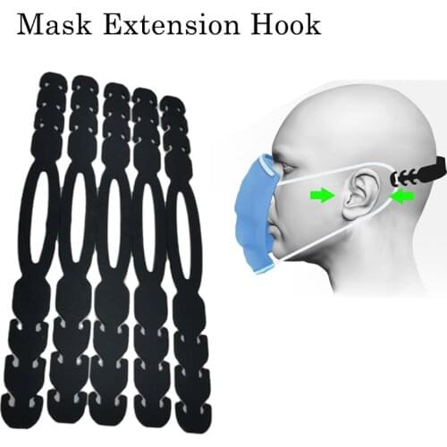 10pcs Face Mask Ear Hooks Buckle Holder Mask Adjustable Ear Strap Extension Mask Ear Protector Ear Grip for Adult child Hot Sale