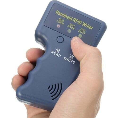 125khz RFID Duplicator Cloner Reader Writer Programmer Copier + 5 Pcs T5577 EM4305 125Khz Writable Keytag Token Keyfob