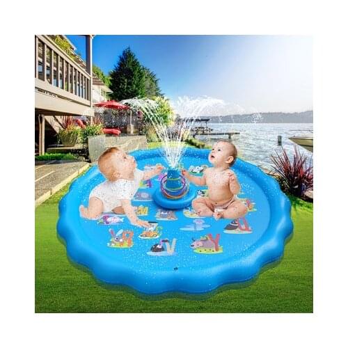 170CM Water spray mat Children lawn water spray play mat Outdoor inflatable water spray toy Childrens entertainment