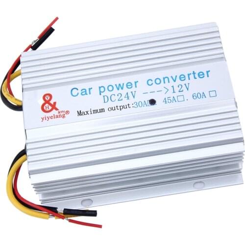 24V To 12V 30A Step Down Converter Regulator Power Inverter Adapter 13V-40V Input for Car Vehicle Boat