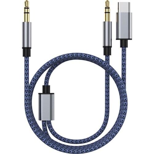 3.5mm Aux Cable Type-C Audio Cable for Xiaomi /Huawei /Pc /Headset /Car Speaker