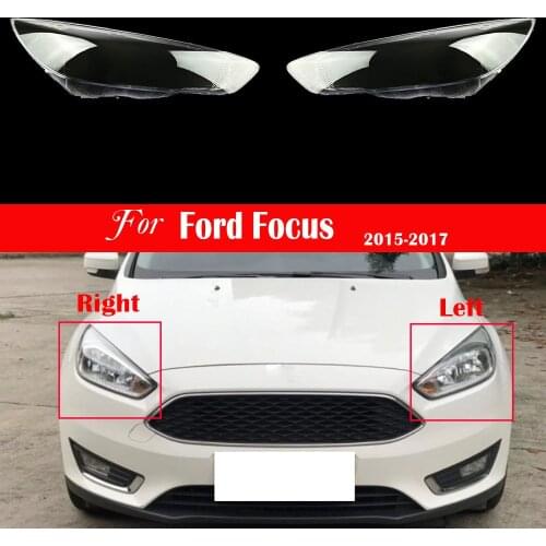 Car Headlamp Lens Transparent Lampshade Bright For Ford Focus 2015 2016 2017 Headlight Cover Replacement Head Light Auto Shell