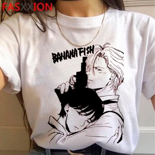 Banana Fish tshirt men harajuku print white t shirt tshirt top tees harajuku kawaii
