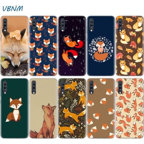 Cute Fox In Autumn Case For Samsung Galaxy A51 A71 A50 A70 A20 A30 A40 A10 A20E J4 J6 A6 A8 A7 A9 2018 Coque Cover