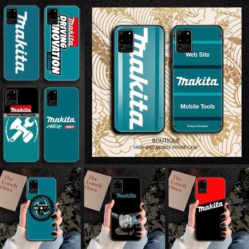 Toolbox Makitaes Phone case For Samsung Galaxy Note 4 8 9 10 20 S8 S9 S10 S10E S20 Plus UITRA Ultra black art Etui tpu funda