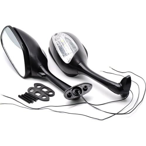 Black Motorcycle Side Mirrors For Suzuki SV650 650S 03-08 SV1000 SV1000S 03-07