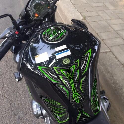 For KAWASAKI Z900 Motorcycle Fuel Tank Pad Carbon Fiber Non-Slip Decorative Decal Sticker Motorcycle personality decoration