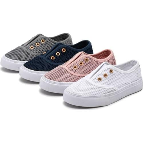 2021 Summer Infant Toddler Shoes Girls Boys Casual Mesh Sneakers Off White Comfortable Non-slip Kid Baby First Walkers Shoes