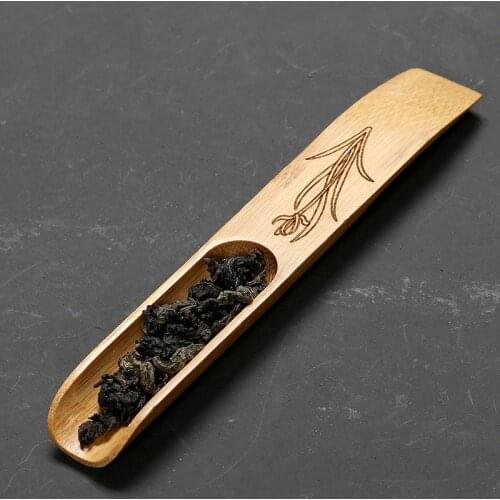 Shovel bamboo tea , tea holder handmade teascoop shovel tea six gentleman kung fu tea set spare parts