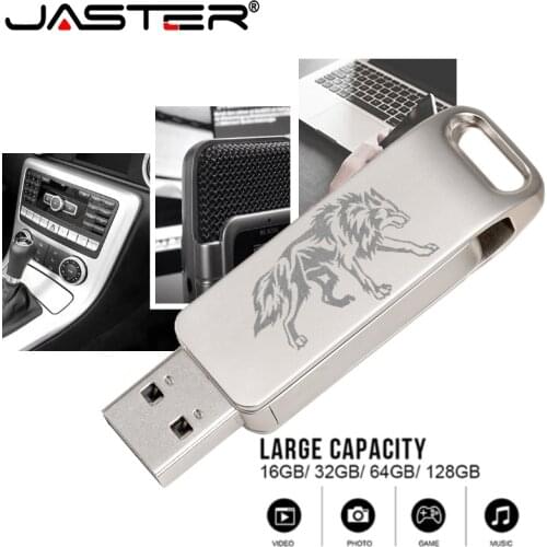 JASTER Mini USB 2.0 32GB 64GB Real capaciteit usb flash drive 128GB pendrive 16GB 8GB pen drive u disk flash memory stick