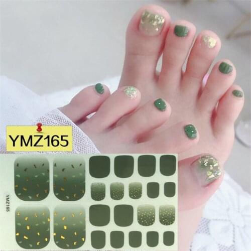 Nail Decals Waterproof Fashion Toenail Stickers Nail Art Accessories Foot Stickers Cartoon Toenail Stickers