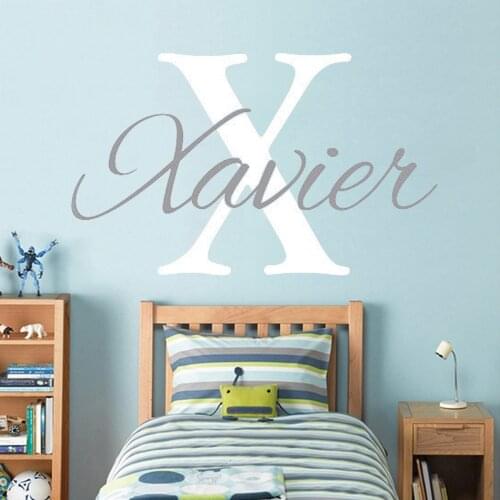 Boy Name wall stickers for kids rooms Personalized Vinyl Childrens Wall Decals Baby Boy Nursery Wall Decals home decor HY67