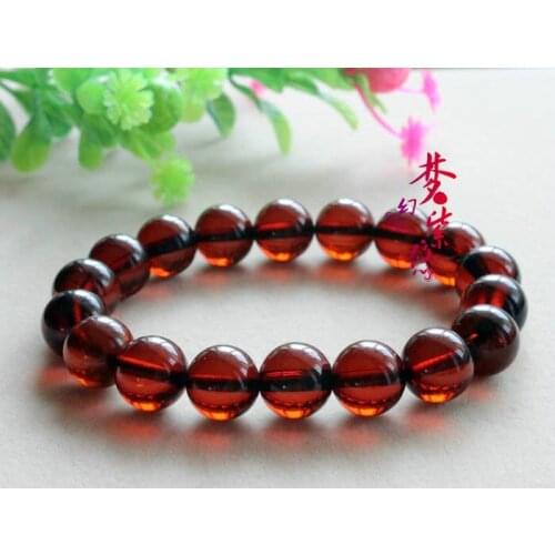 Natural amber bracelet top amber blood amber bracelet moonstone tourmaline