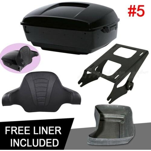 Motorcycle King Trunk Backrest Luggage Mounting Rack For Harley Tour Pak Touring Road Electra Street Glide FLHX FLHR 2014-2020