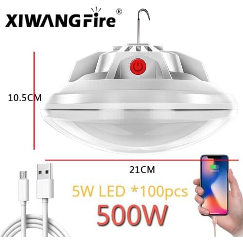 XIWANGFIRE Portable Emergency Solar Charging Lantern 300WRechargeable LED Bulb Light Remote Control Lantern Home Outdoor Camping