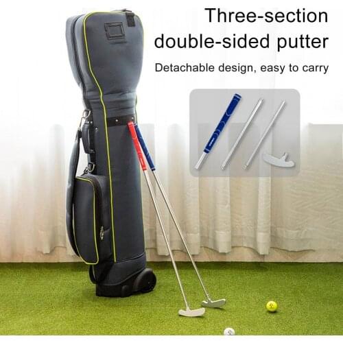 Aluminum Alloy Practical Three-section Detachable Golf Putter Accessory Handed Golf Putter Anti-rust for Outdoor
