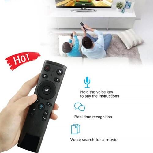 Q5 Bluetooth/2.4GHz WIFI Voice Remote Control Air Mouse With USB Receiver For Smart TV Android Box - Type 1