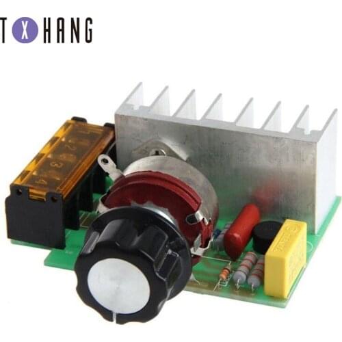 AC 220V 4000W SCR Voltage Regulator Dimming Dimmers Speed Controller Thermostat S08 Drop ship diy electronics