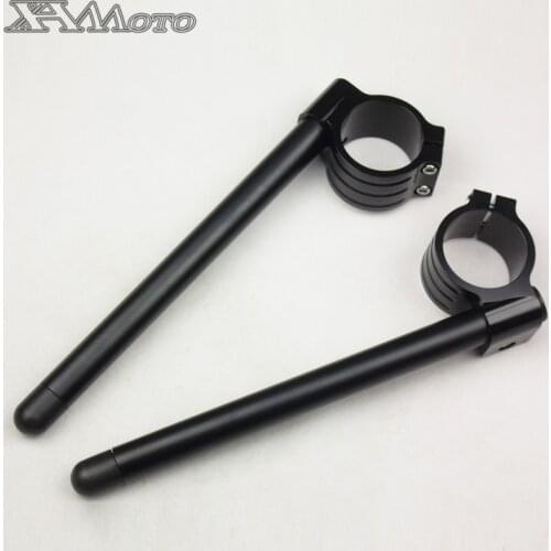 Motorcycle Handlebar Racing Adjustable CNC 31/32/33/35/37/39/41/51/50mm Clip On Ons Fork Handlebars Handle Bar Cafe Racer Moto
