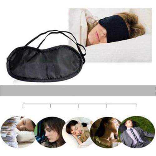 Cute Eye Aid Travel Rest Eye Cover Sleeping Mask Aviation Sleep Mask Unisex Fashion Portable Elastic Bandage 1pc