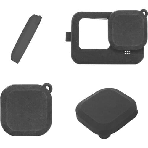 Silicone Camera Lens Protective Cover Cap Screen Protector Cover for Gopro Hero 9 Black Sports Camera Accessories