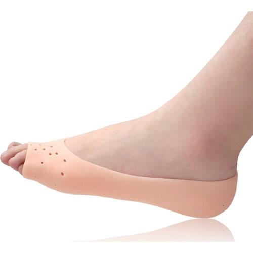 3 Colors Silicone Moisturizing Gel Socks For Foot Care Soft Protector Relieve Dry Cracked Peeling Heels Shoes Insole Pedicure