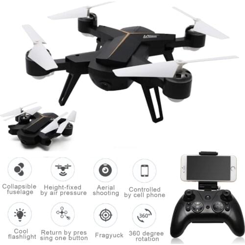 LeXiang 803 Foldable Mini Rc Selfie Drone 2.4G 6 Axis Gyro WiFi FPV Drone 0.3MP Camera Altitude Hold Headless Mode RC Quadcopter