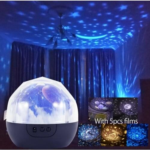 LED Star Projector Lamp Atmosphere Night Light Magic Starry Sky Moon Lamp Planet Universe Projector Night Lights For Baby Gift