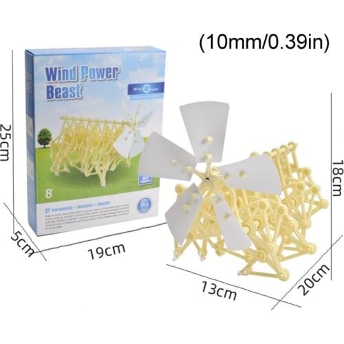 Wind Power Beast Bionic Invention Toys Manual Robot Puzzle Science Experiment