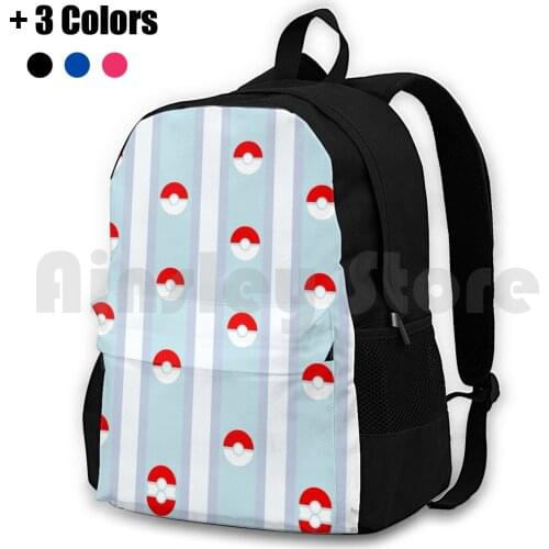 Outdoor Hiking Backpack Waterproof Camping Travel Pokeball Poke Ball Pocket Monster Game Anime Manga Japan Japanese Nihon