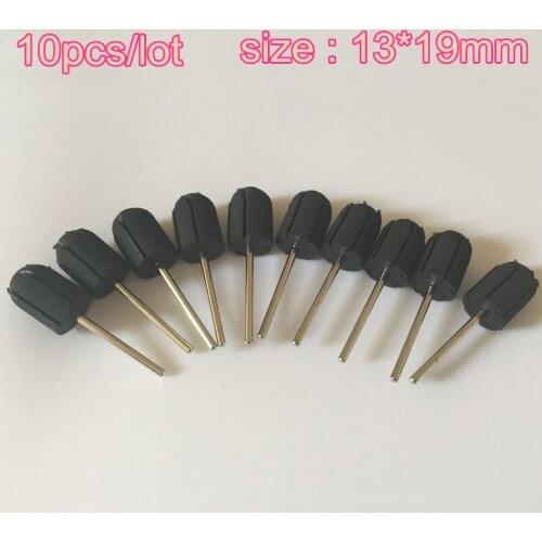 MAOHANG 10pcs Beauty Professional Nail Art Rubber Grips sanding band cap matching handle Drill Accessory For Nail Drill Machine