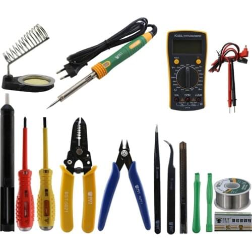 BST-113 NEW Design Computer Repair Tool Bag 16pcs in 1 Match Freely Cellphone Laptop Household Appliance Repairing Tool Set Kit