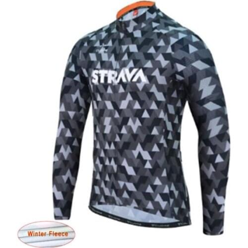 2021 Men Winter Thermal Fleece Long Top Cycling Jersey Clothing Bike Outdoor Mountaineering Clothes Bicycle