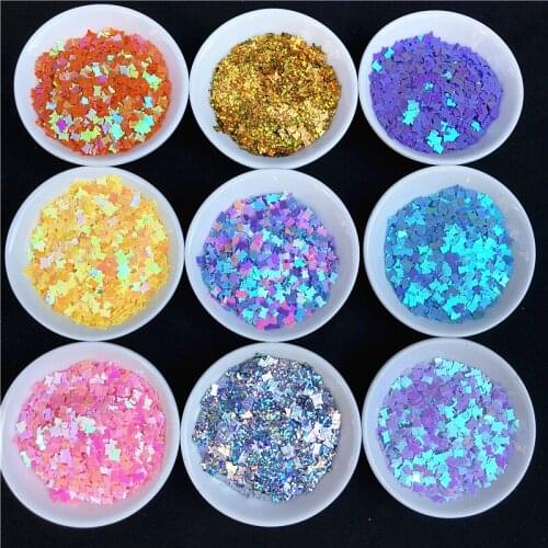 500g/Pack 3*4mm Lovely Bear Shape Sequins for Nail Art Nails Beauty Manicure Paillettes Sequin for Confetti Nail Confetti Nail